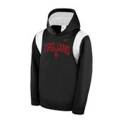 USC Trojans Youth Boys Nike Black SC Interlock Therma Pullover Hoodie